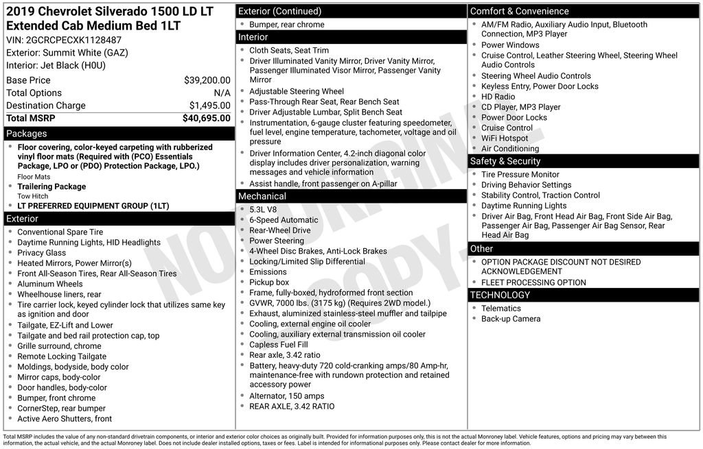 Used 2019 Chevrolet Silverado 1500 LT image 4