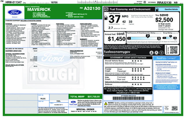 Used 2024 Ford Maverick Lariat FWD image 13