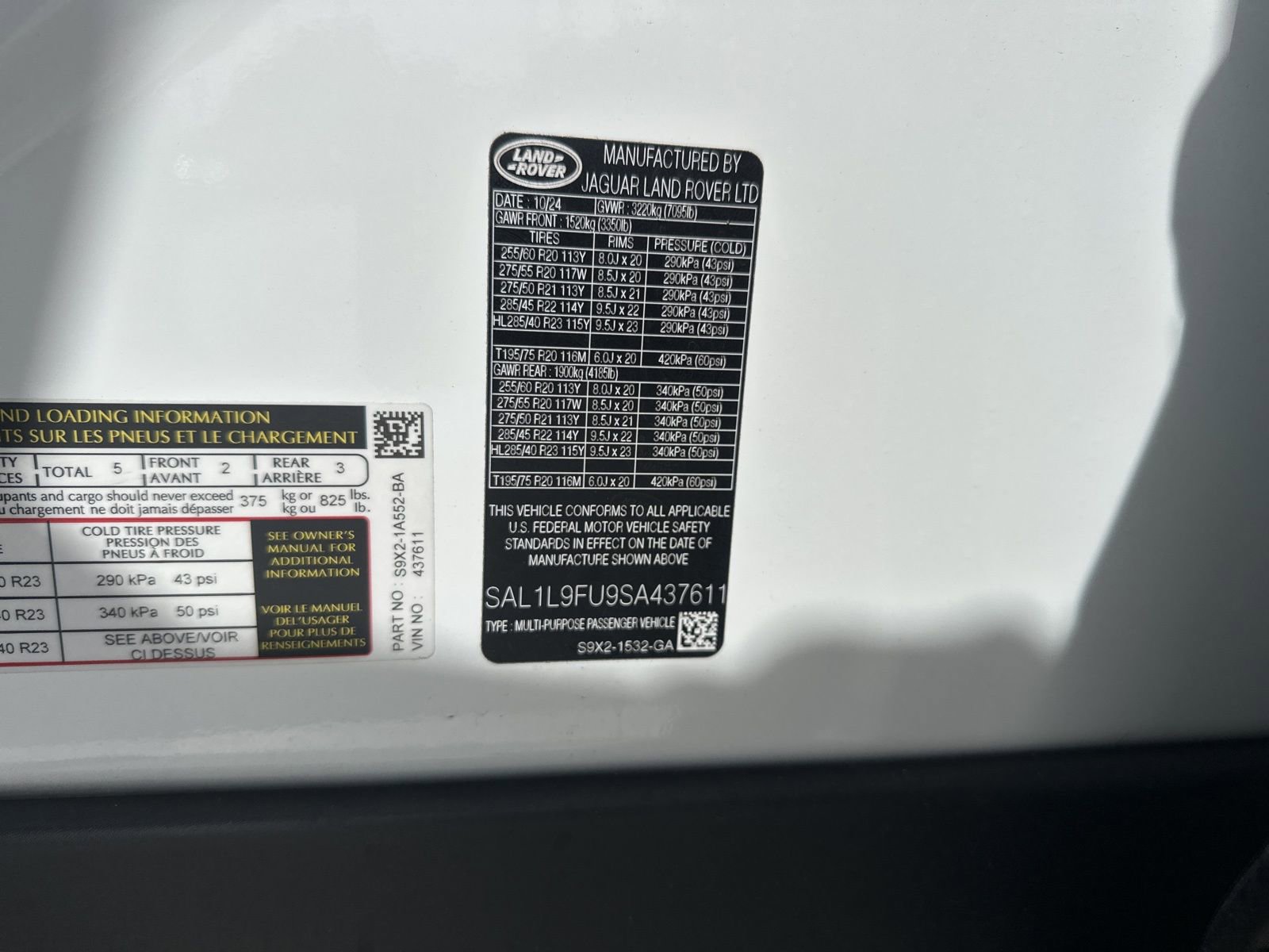 Certified 2025 Land Rover Range Rover Sport Dynamic SE AWD/4WD image 13
