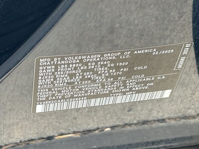 Used 2020 Volkswagen Atlas Cross Sport SEL FWD image 32