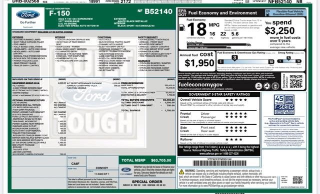 Used 2022 Ford F150 XLT w/ Equipment Group 301A Mid AWD/4WD image 21