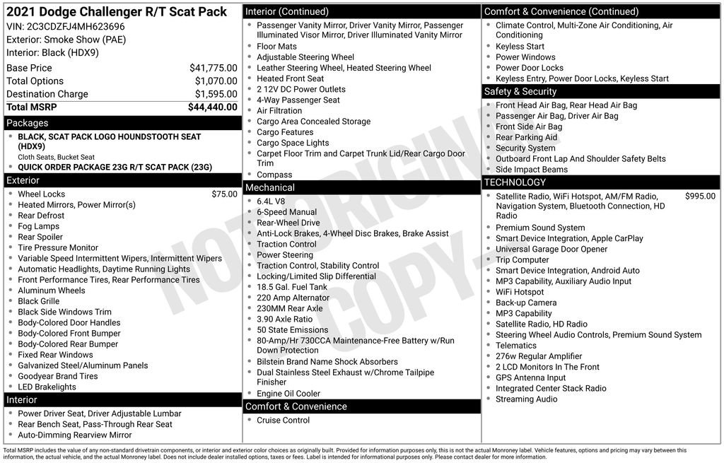 Used 2021 Dodge Challenger R/T Scat Pack RWD image 10