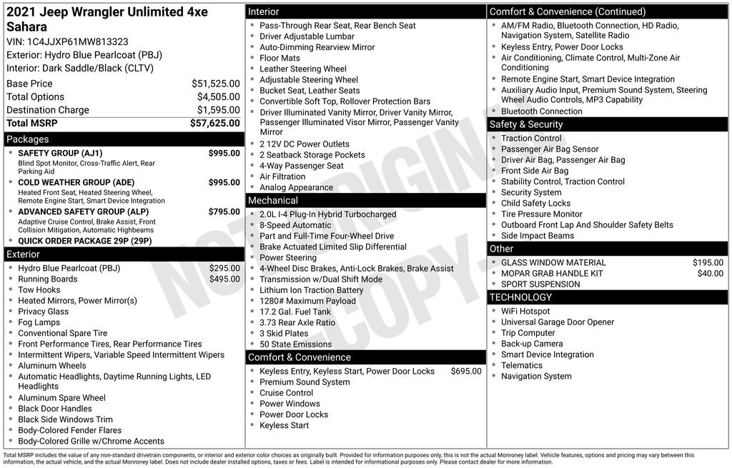 Used 2021 Jeep Wrangler Unlimited Sahara w/ Cold Weather Group AWD/4WD image 7