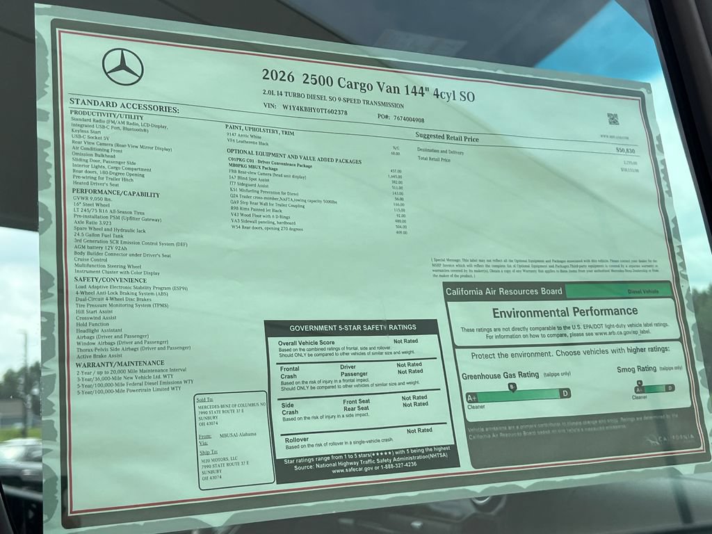 New 2026 Mercedes-Benz Sprinter 2500 image 29