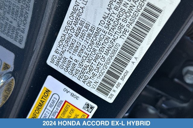 Certified 2024 Honda Accord EX-L image 29
