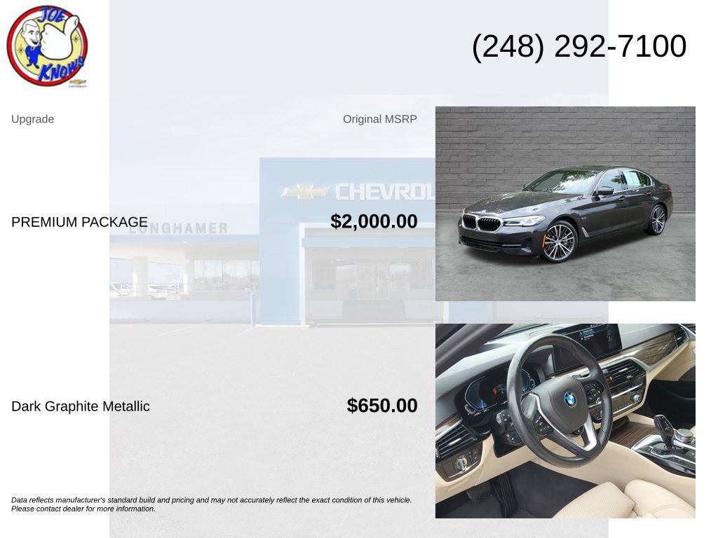 Used 2023 BMW 530e xDrive w/ Premium Package AWD/4WD image 5