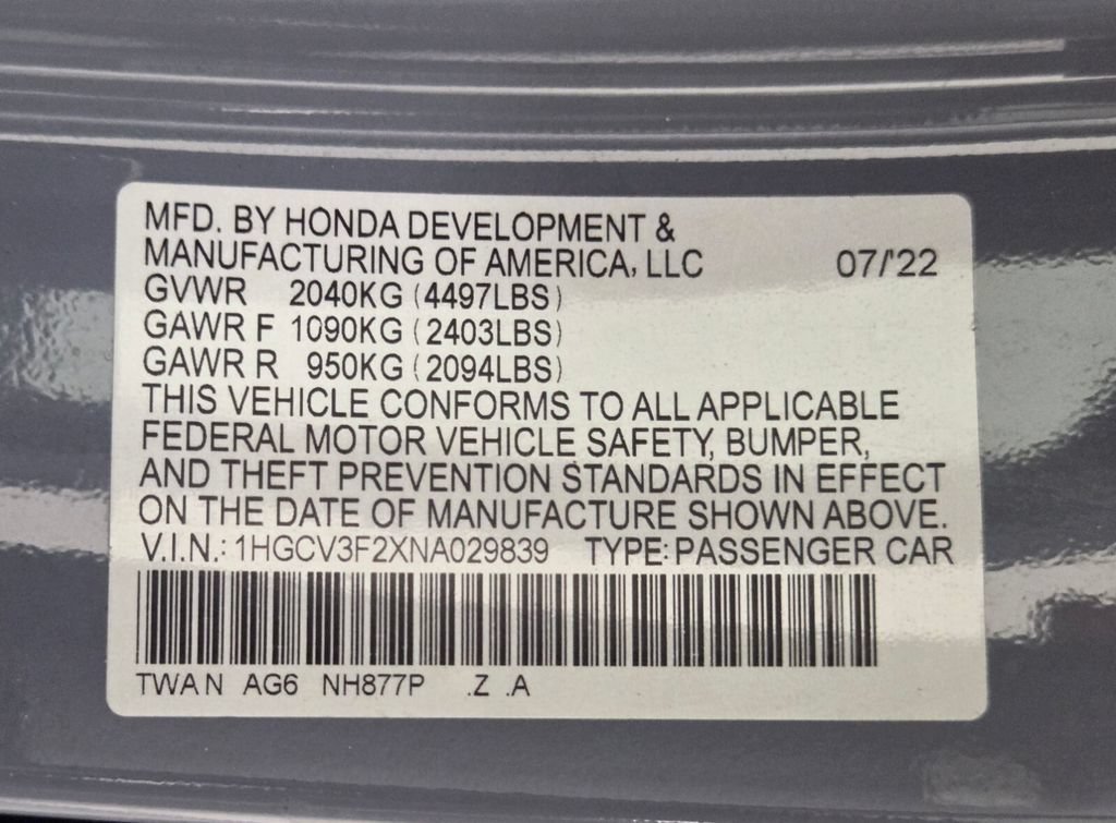 Used 2022 Honda Accord Sport image 33