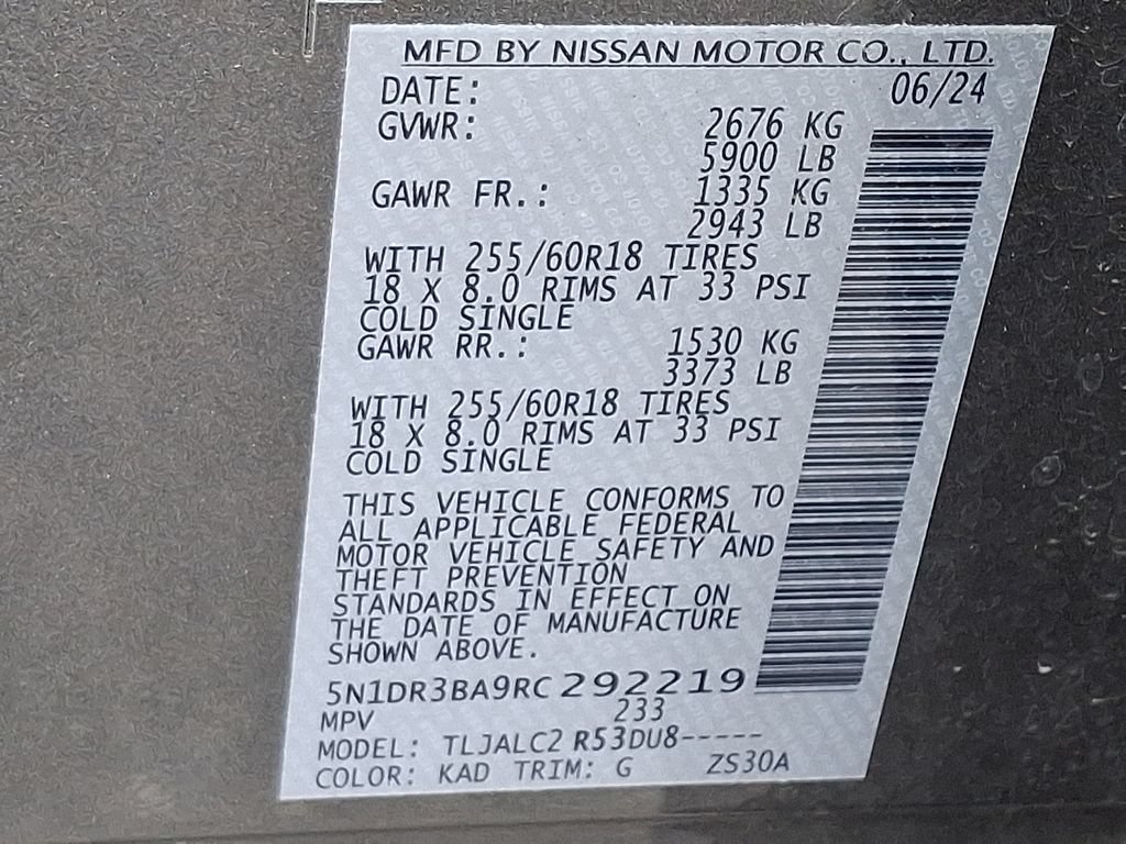 Used 2024 Nissan Pathfinder SV FWD image 27
