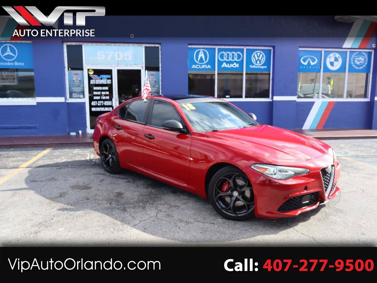 Used 2018 Alfa Romeo Giulia Ti Sport w/ Quick Order Package 22S Sport AWD/4WD image 1