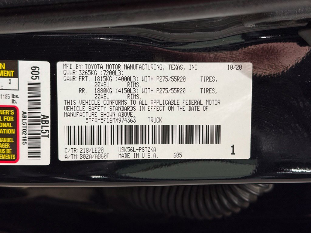 Certified 2021 Toyota Tundra Platinum AWD/4WD image 32