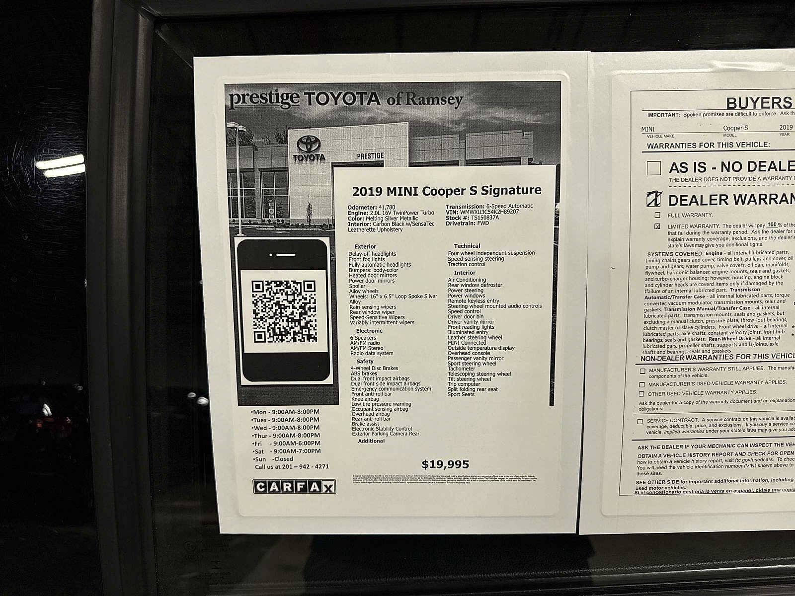 Used 2019 MINI Cooper S FWD image 12