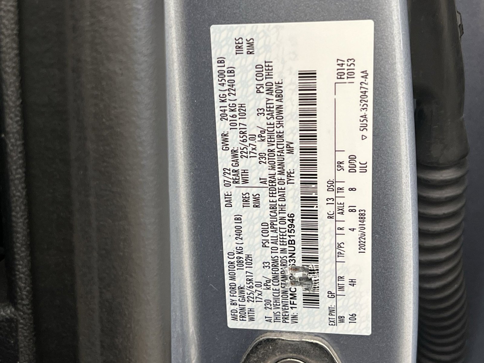 Used 2022 Ford Escape SE w/ Convenience Package image 34