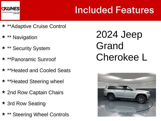 Certified 2024 Jeep Grand Cherokee L Limited w/ Luxury Tech Group II image 5