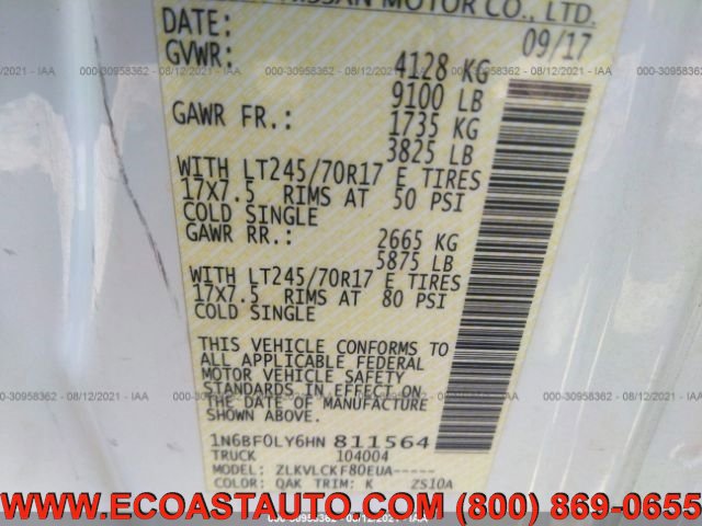 Used 2017 Nissan NV 2500 S w/ Power Basic Package image 10