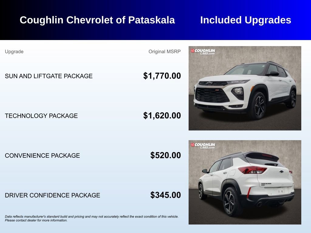 Used 2022 Chevrolet TrailBlazer RS w/ Sun and Liftgate Package image 3