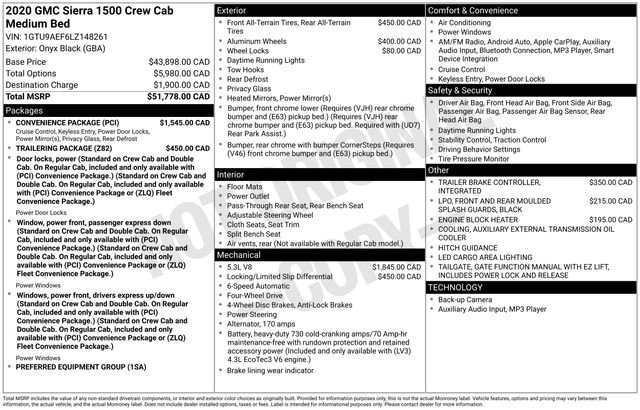 Certified 2020 GMC Sierra 1500 4x4 Crew Cab w/ Convenience Package image 6