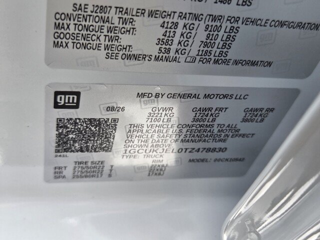 New 2026 Chevrolet Silverado 1500 High Country w/ High Country Premium Package AWD/4WD image 17