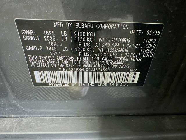 Used 2018 Subaru Outback 2.5i Limited image 32