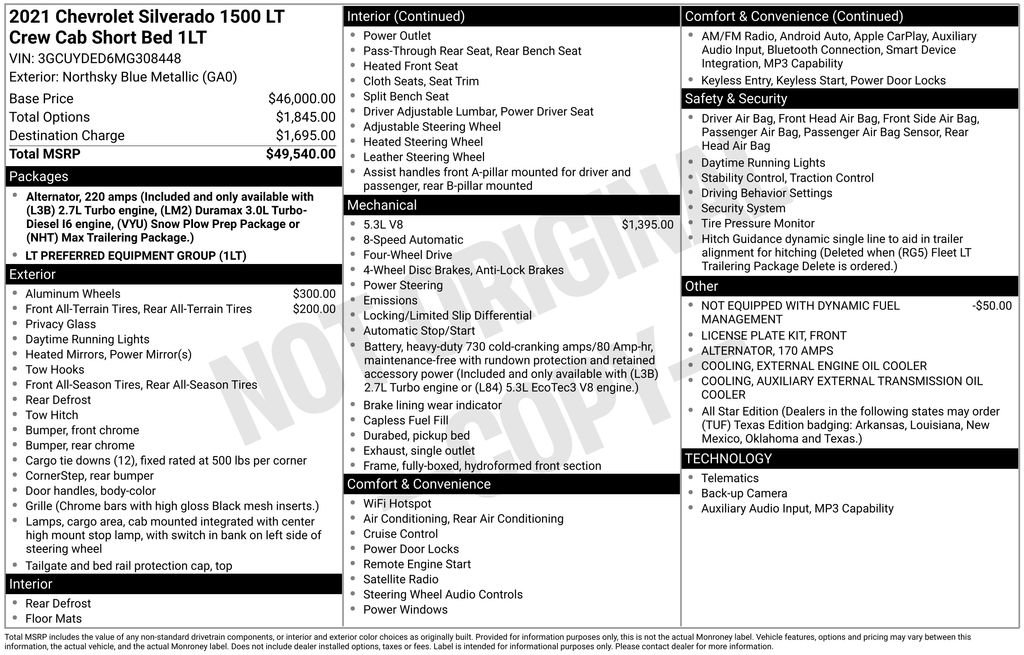 Used 2021 Chevrolet Silverado 1500 LT AWD/4WD image 2