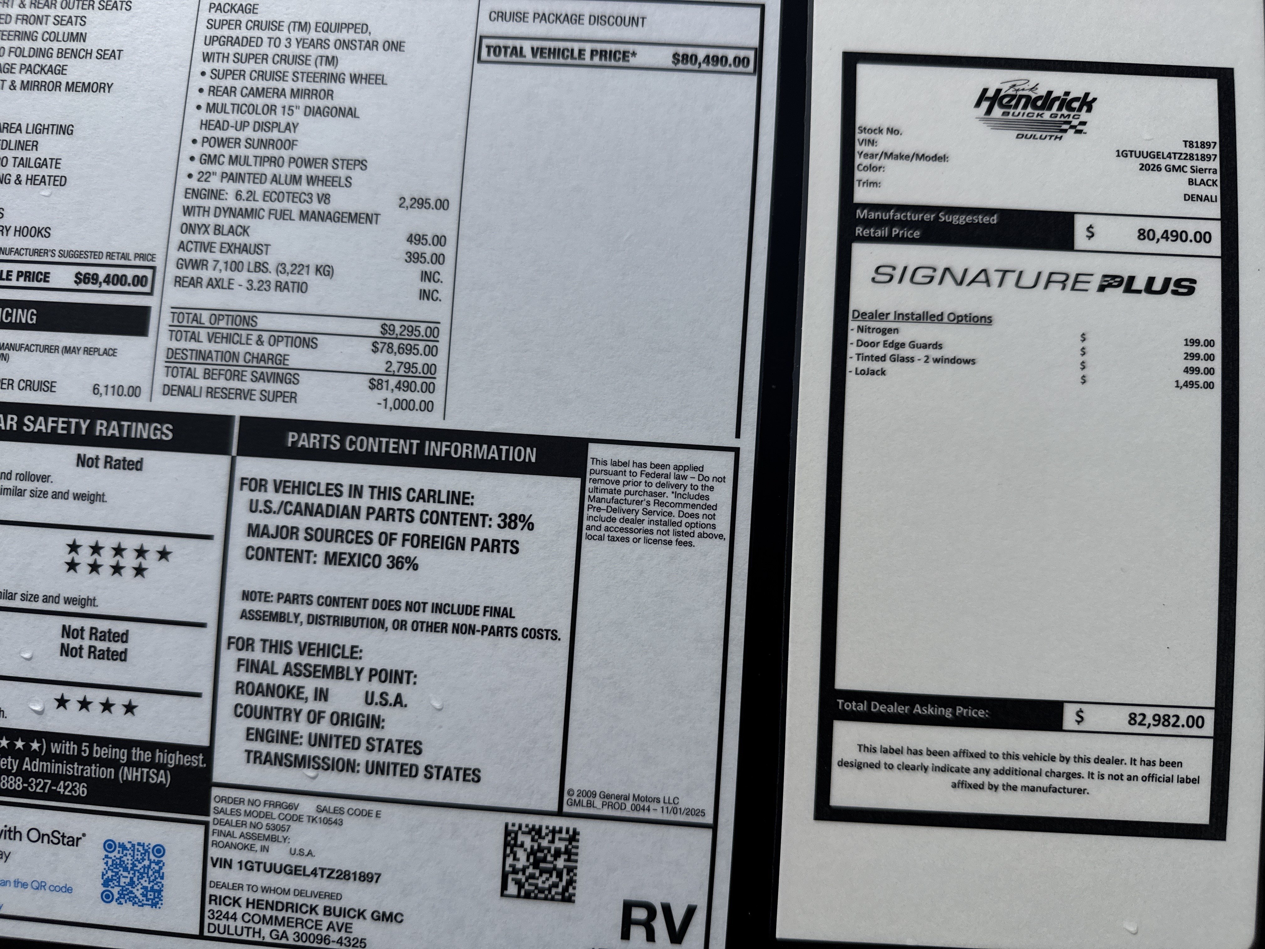New 2026 GMC Sierra 1500 Denali AWD/4WD image 37