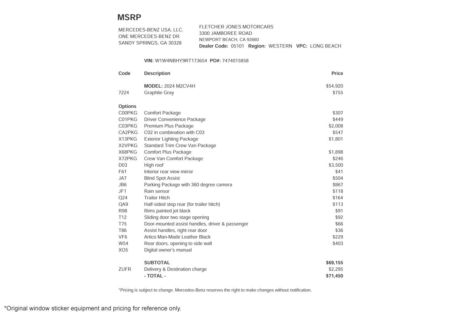 Used 2024 Mercedes-Benz Sprinter 2500 image 2