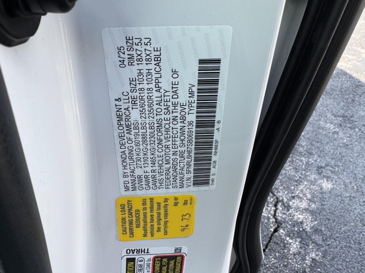 Certified 2025 Honda Odyssey EX-L image 30