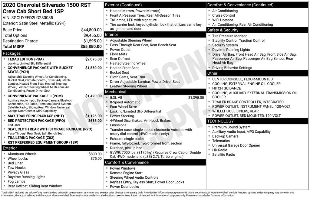 Used 2020 Chevrolet Silverado 1500 RST w/ Texas Edition image 7