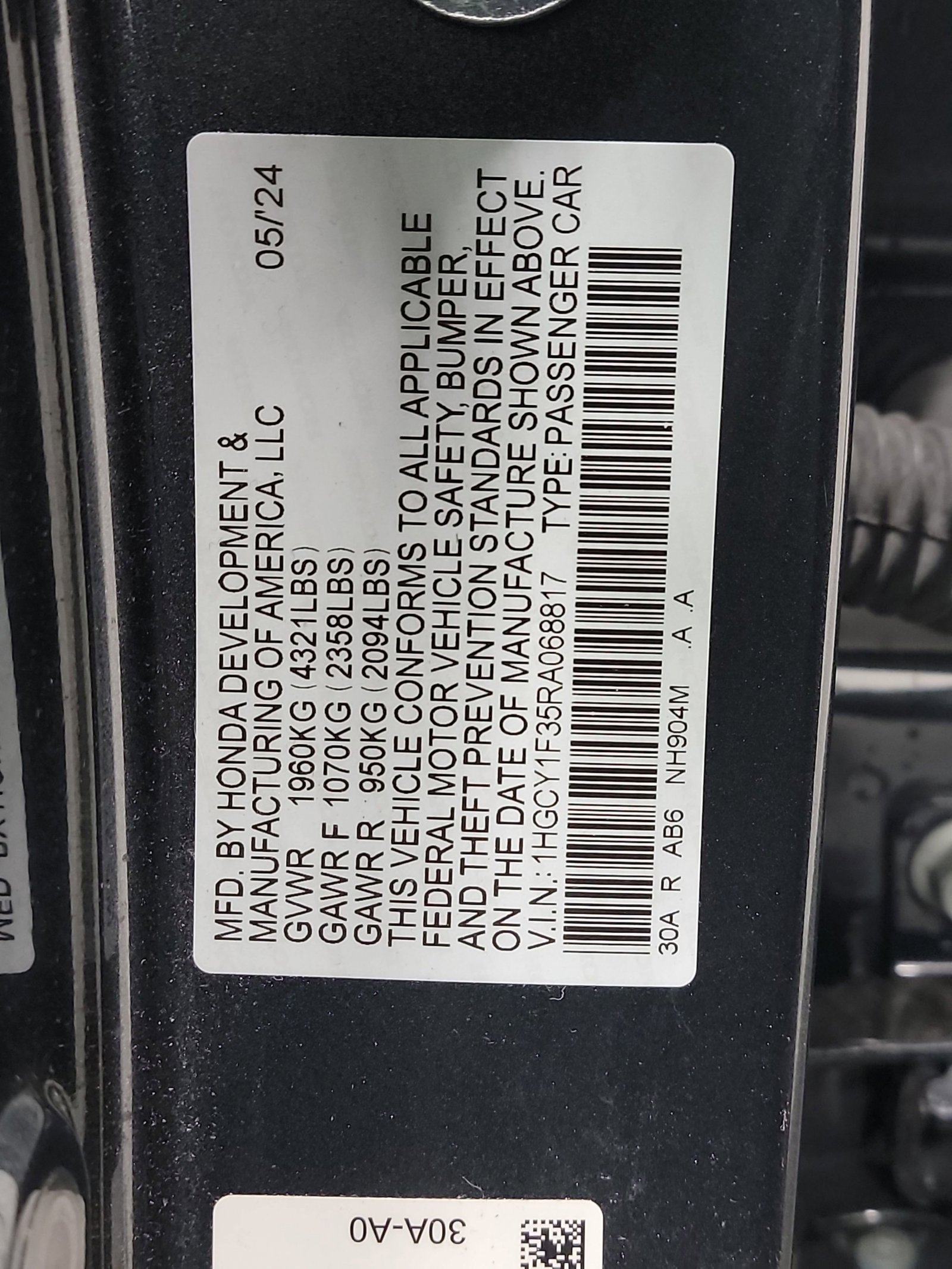 Certified 2024 Honda Accord EX image 33