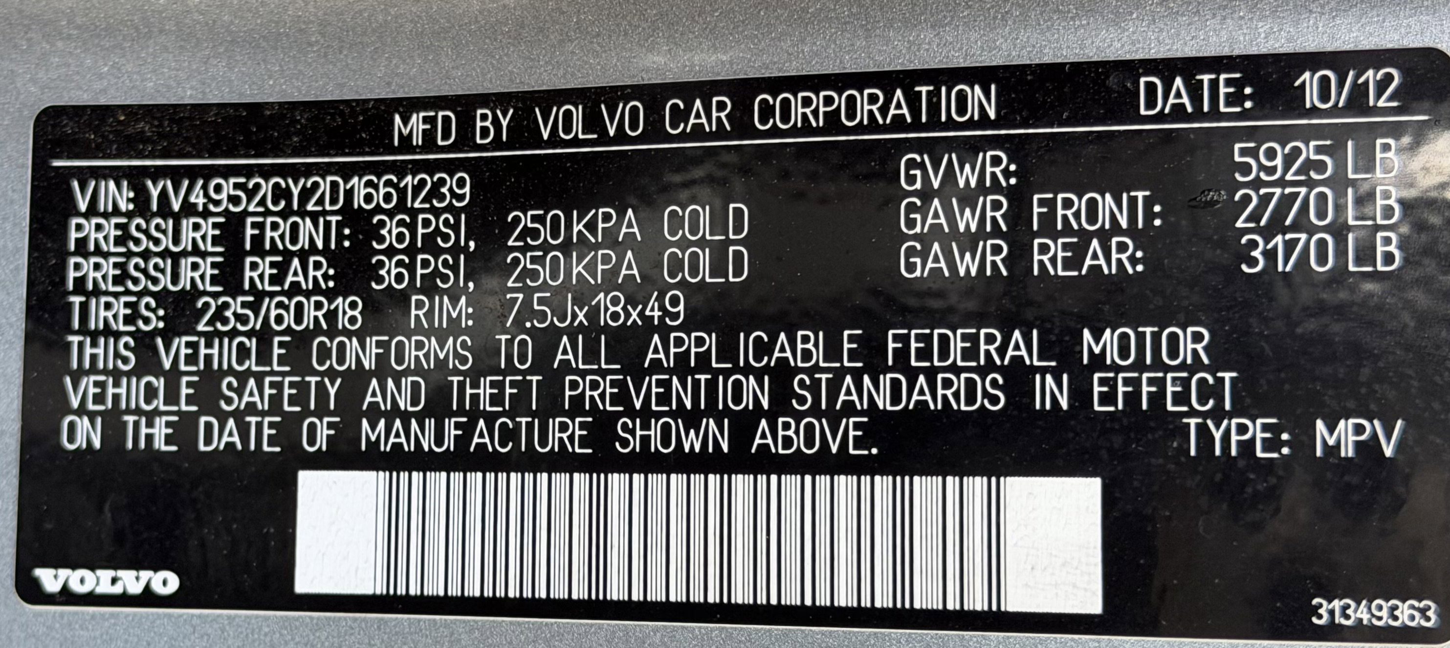 Used 2013 Volvo XC90 3.2 FWD image 36