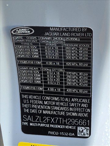 Certified 2026 Land Rover Range Rover Evoque Dynamic SE AWD/4WD image 26
