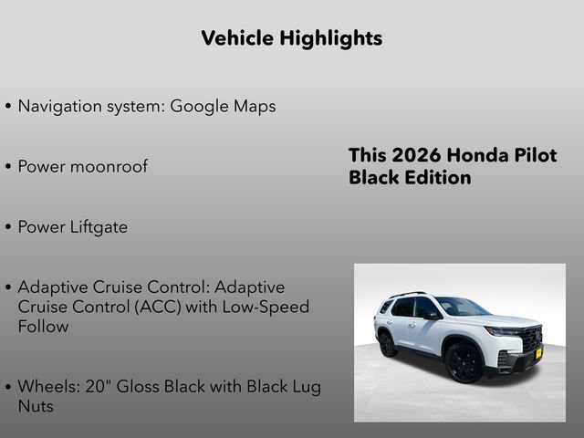 New 2026 Honda Pilot Black Edition image 5