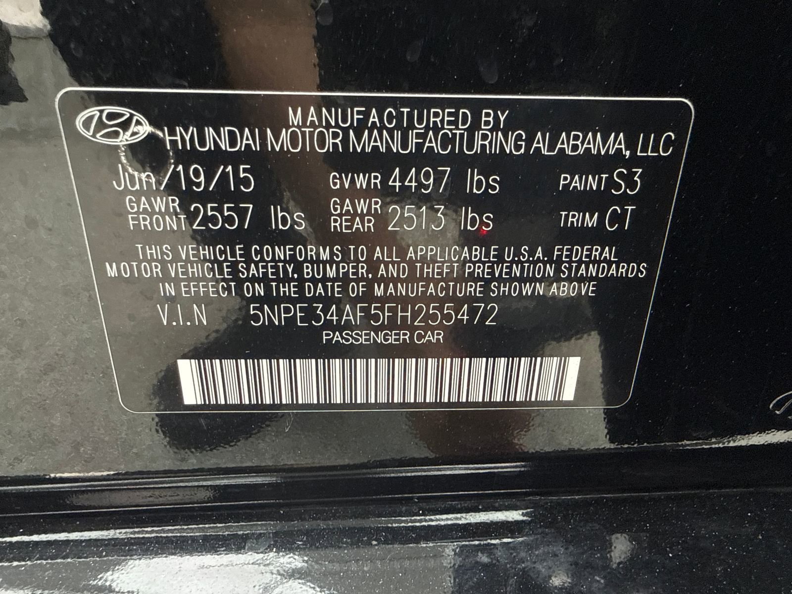Used 2015 Hyundai Sonata Limited w/ Option Group 05 FWD image 52