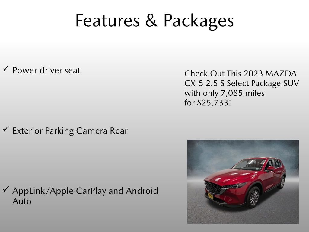 Used 2023 MAZDA CX-5 AWD 2.5 S w/ Select Package image 4