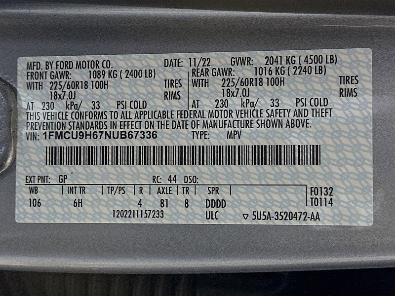 Used 2022 Ford Escape SEL image 29