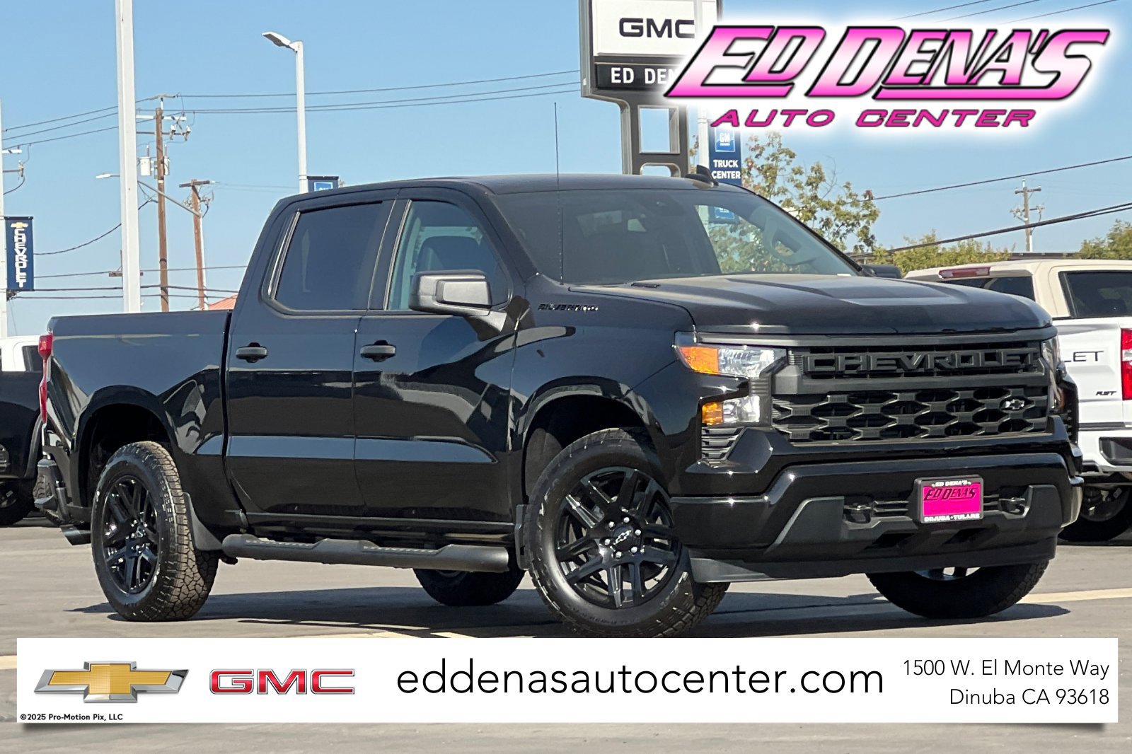 New 2026 Chevrolet Silverado 1500 Custom w/ Turbomax Blackout Package RWD image 1