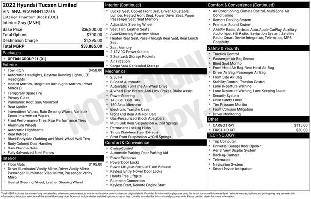 Used 2022 Hyundai Tucson Limited AWD/4WD image 25