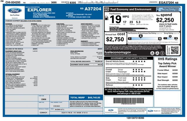 Used 2014 Ford Explorer Limited w/ Equipment Group 302A image 6