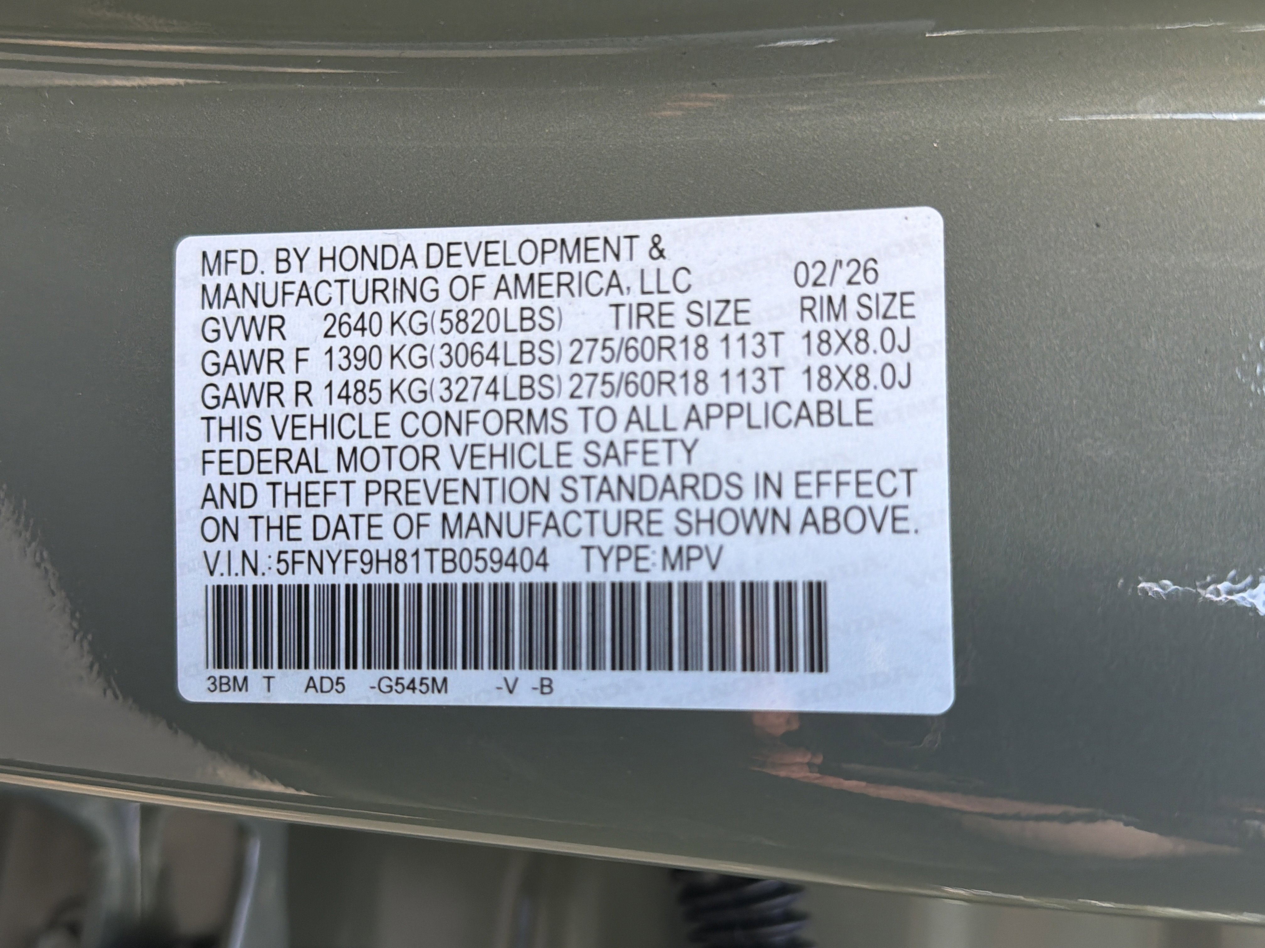 Used 2026 Honda Passport TrailSport Elite image 35