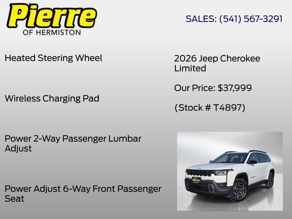 New 2026 Jeep Cherokee Limited AWD/4WD image 30