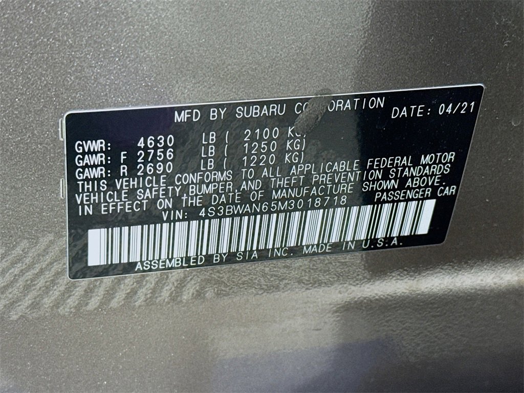 Used 2021 Subaru Legacy Limited image 33