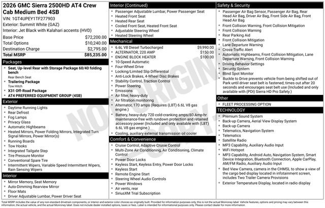 Used 2026 GMC Sierra 2500 AT4 AWD/4WD image 20