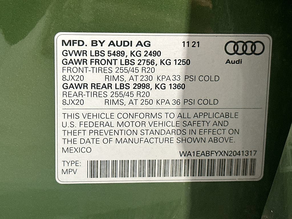 Used 2022 Audi Q5 2.0T Premium Plus w/ Premium Plus Package AWD/4WD image 32