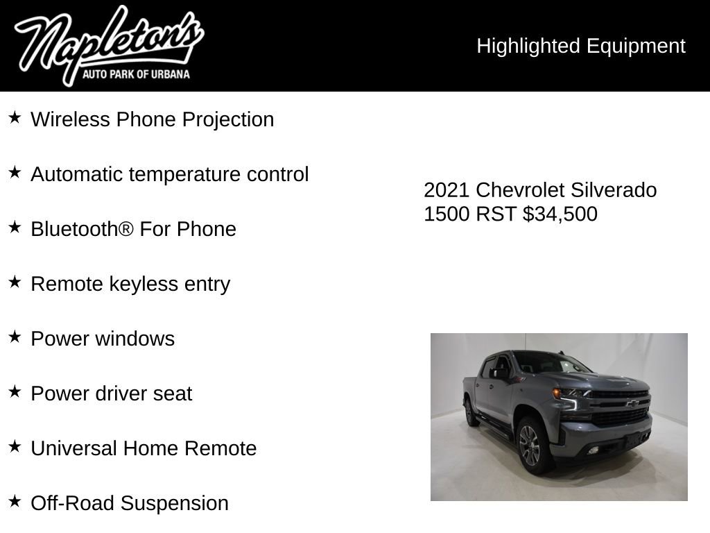 Used 2021 Chevrolet Silverado 1500 RST w/ All Star Edition Plus AWD/4WD image 16
