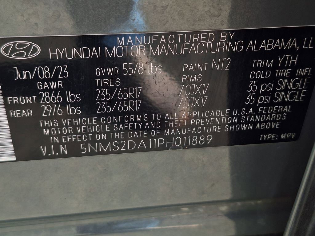 Certified 2023 Hyundai Santa Fe Blue image 33