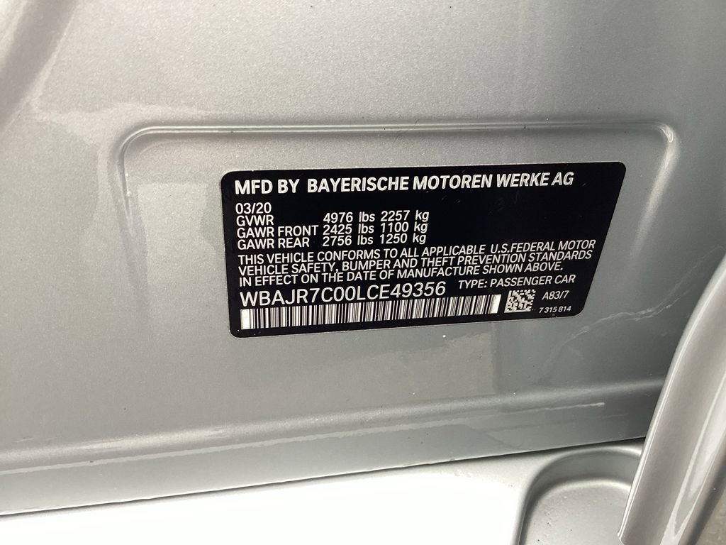 Used 2020 BMW 530i xDrive w/ Convenience Package image 23