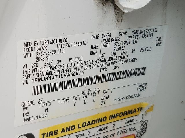 Certified 2020 Ford Expedition Max XLT w/ Equipment Group 202A image 22