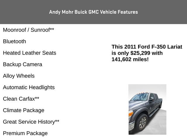 Used 2011 Ford F350 Lariat w/ Lariat Ultimate Pkg AWD/4WD image 4