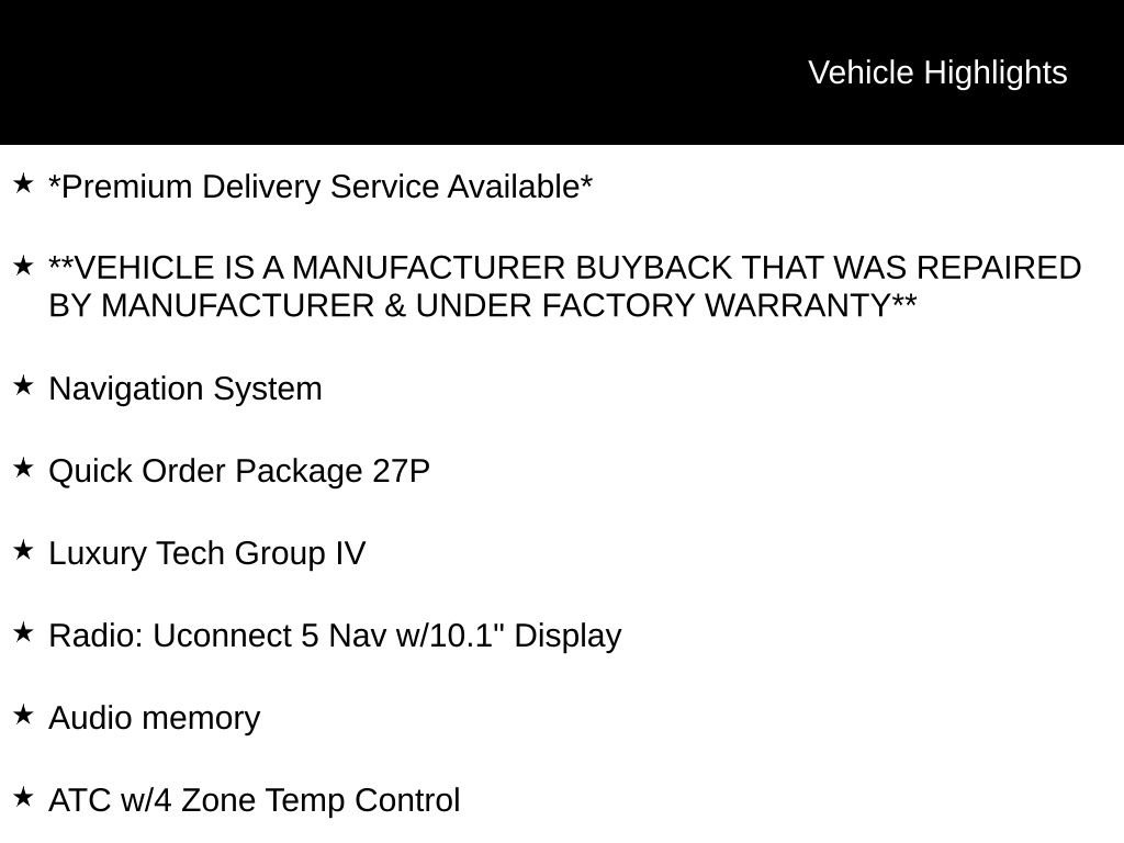 Used 2023 Jeep Grand Cherokee Overland w/ Luxury Tech Group IV AWD/4WD image 5