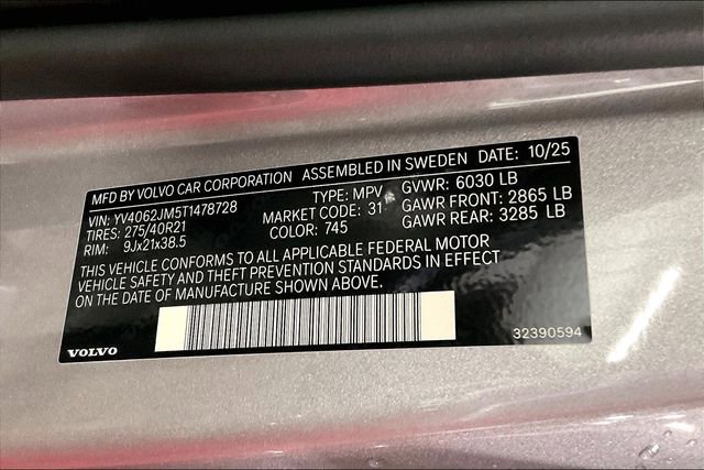 New 2026 Volvo XC90 B6 Ultra w/ Lounge Package image 9