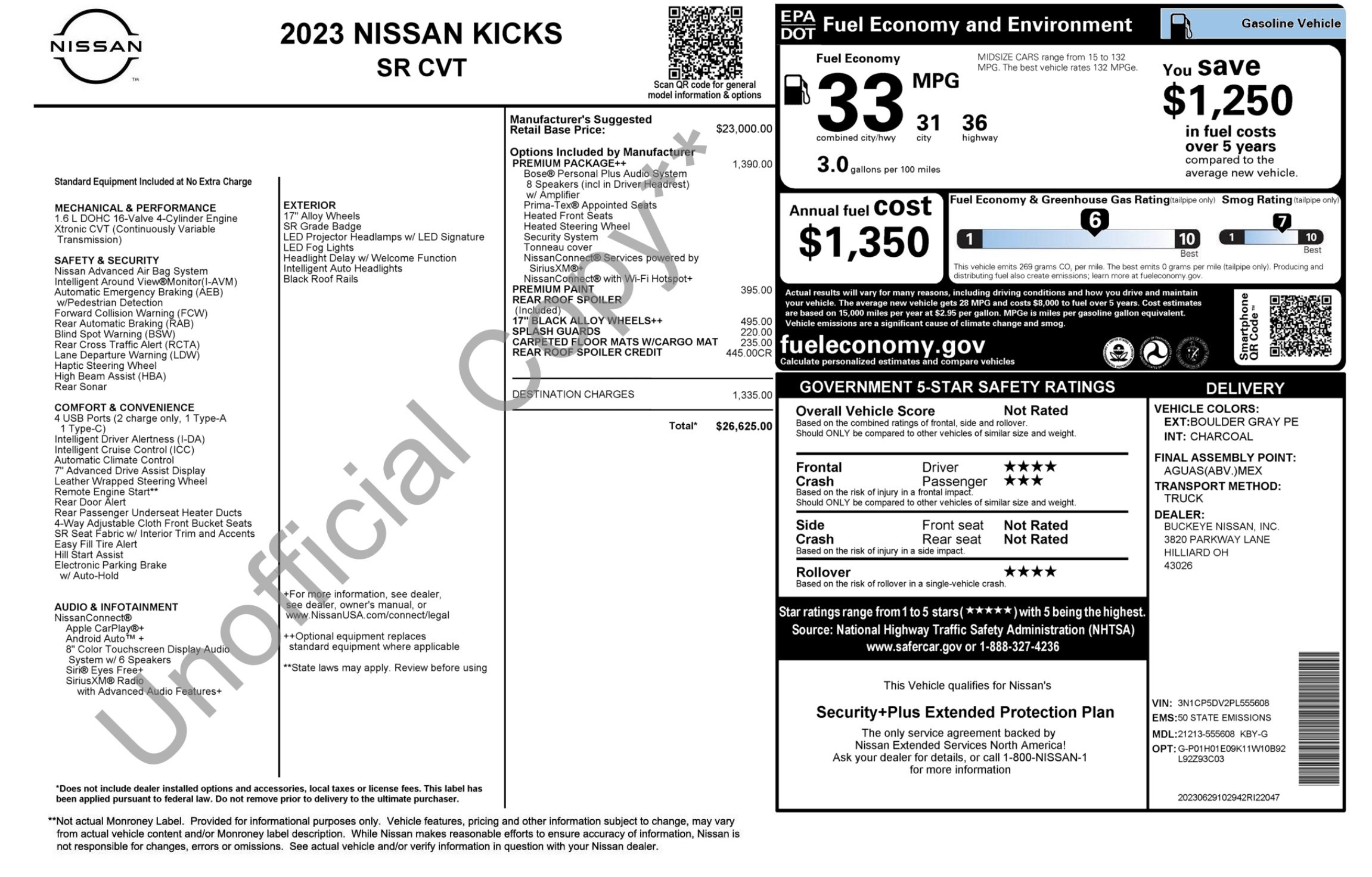 Used 2023 Nissan Kicks SR w/ SR Premium Package FWD image 4